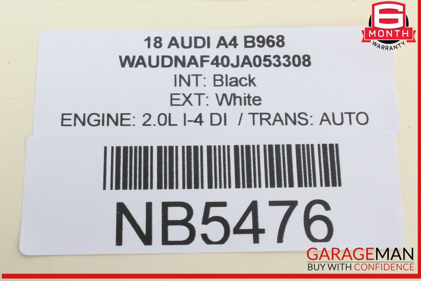 17-24 Audi A4 Quattro Rear Right Passenger Side Window Regulator Motor 8W0959812