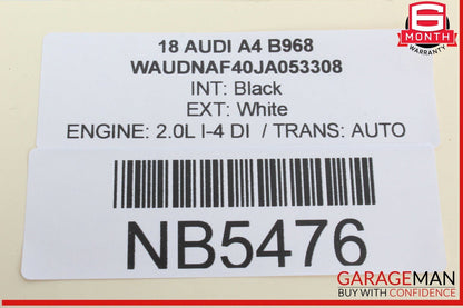 17-24 Audi A4 Quattro Rear Right Passenger Side Window Regulator Motor 8W0959812