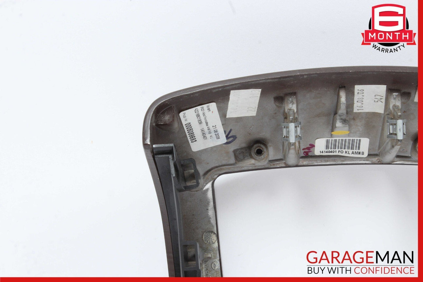 07-13 Mercedes W221 S600 S550 Rear Center Console A/C Air Vent Trim Wood OEM