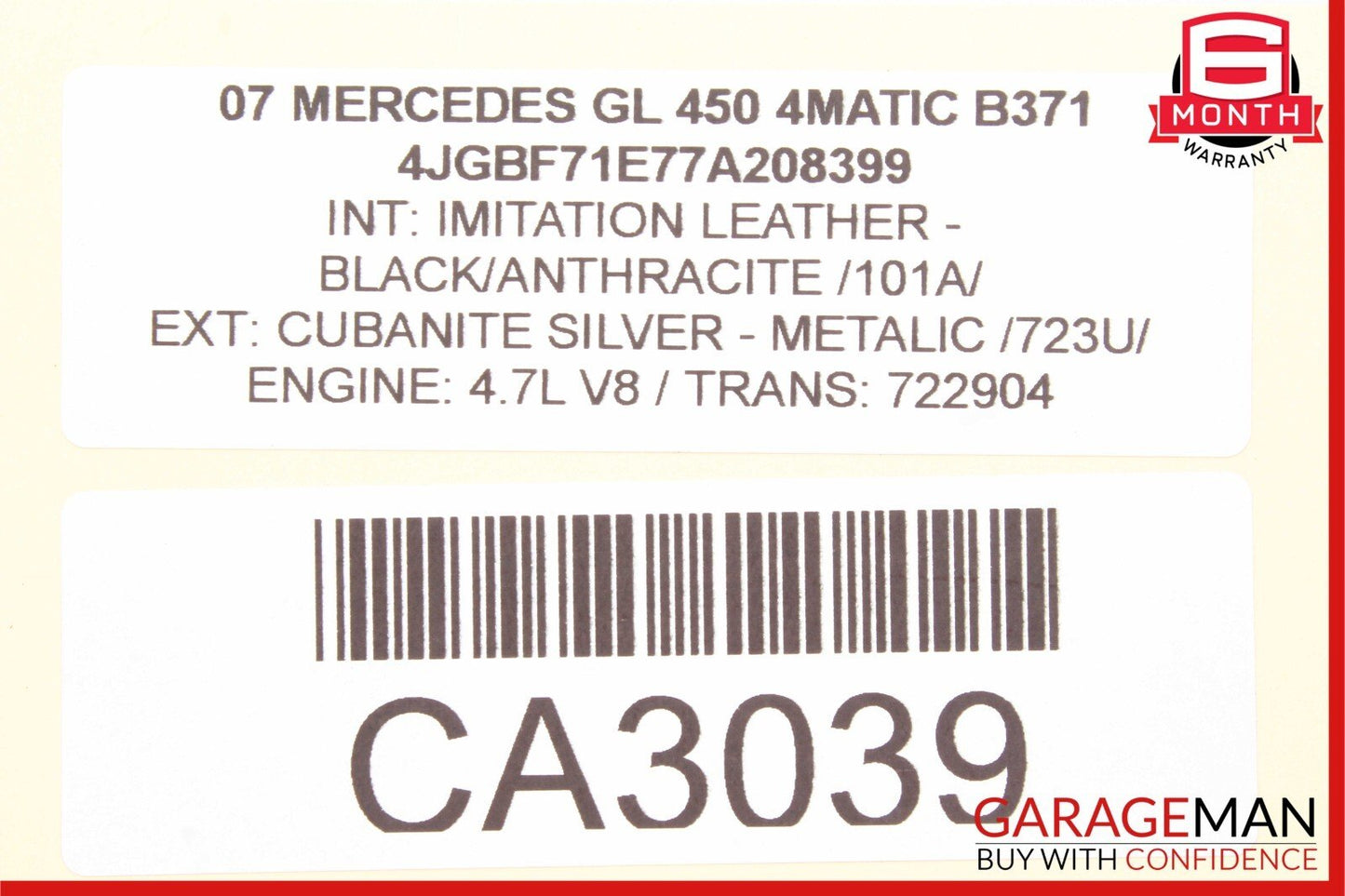 06-13 Mercedes X164 GL450 4MATIC ML350 Front Left Side Door Control Module Unit