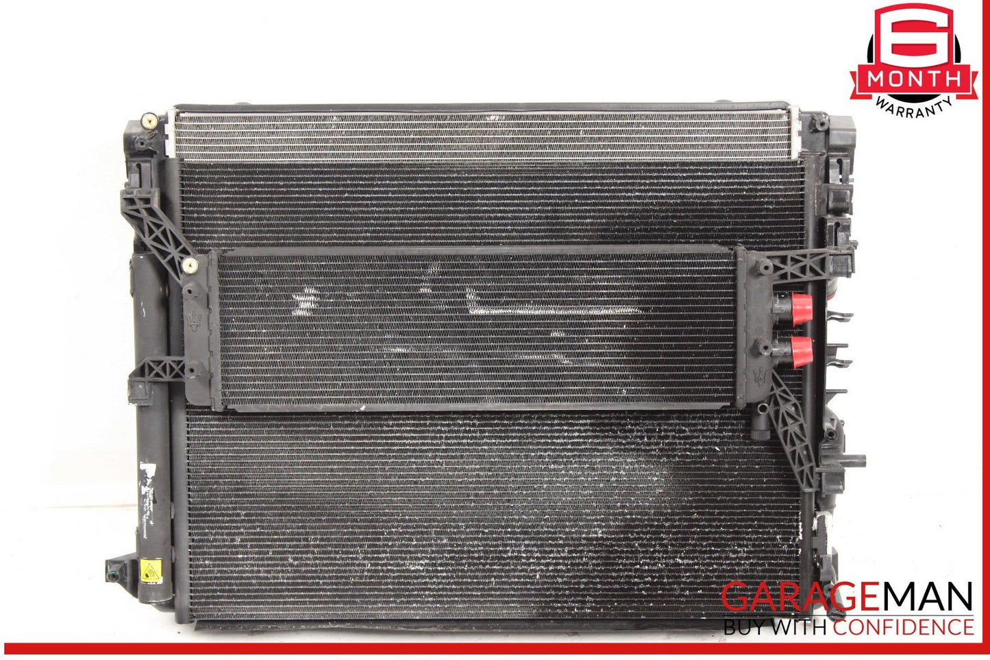 14-22 Maserati Ghibli Quattroporte Water Cooling Radiator A/C Condenser Assy OEM