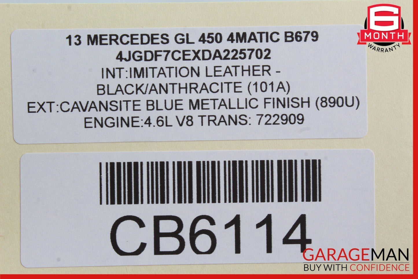 13-19 Mercedes X166 GL450 GLS550 Rear Relay Fuse Box SAM Module 1669003408 OEM