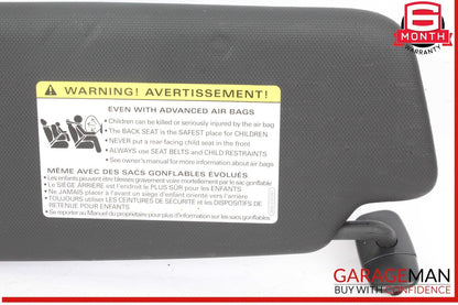 15-18 Audi Q3 Front Right Passenger Side Sun Visor Sunvisor Black 8K0857552 OEM