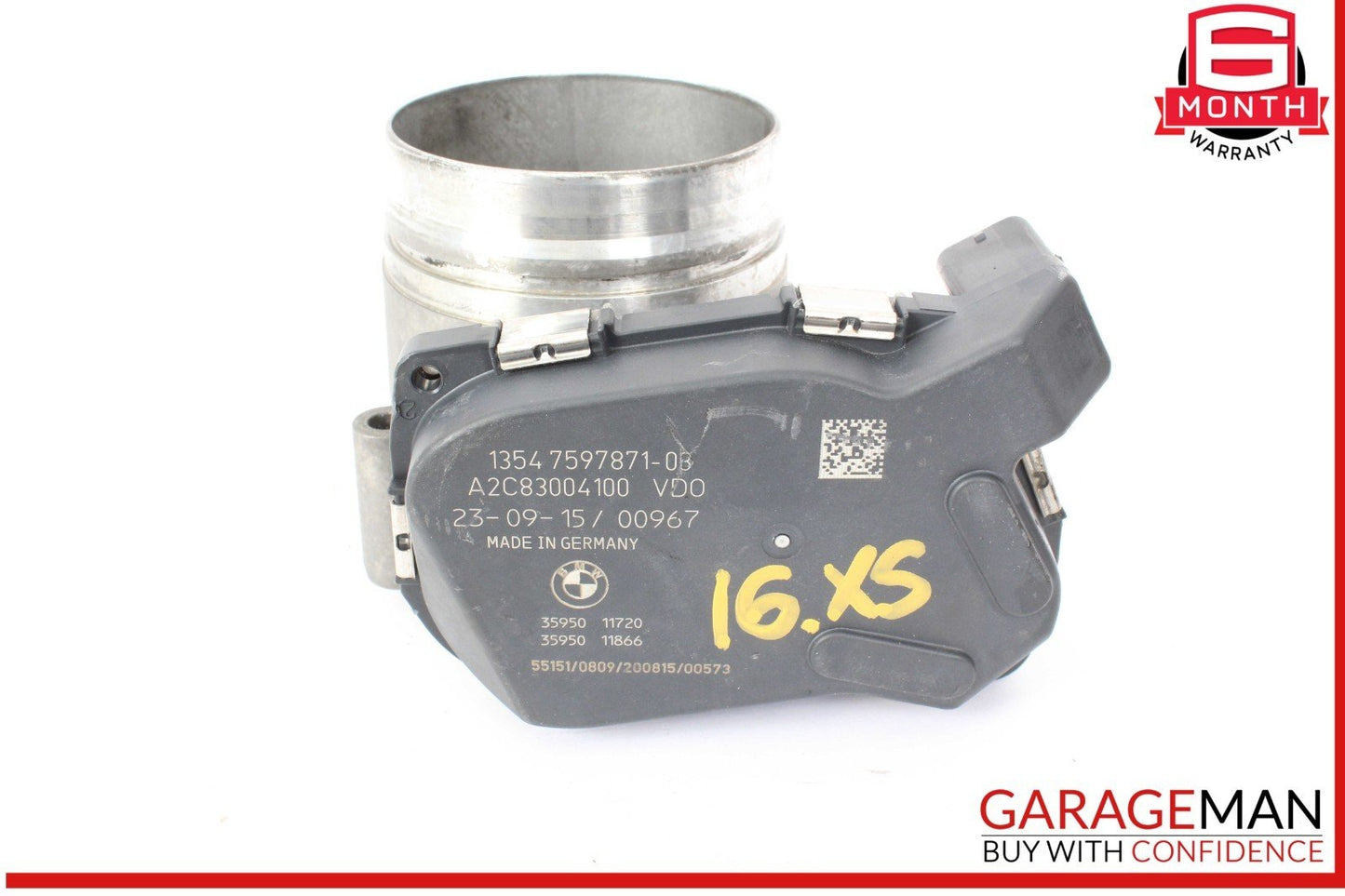 14-18 BMW X5 Engine Throttle Body Assembly 7597871 OEM