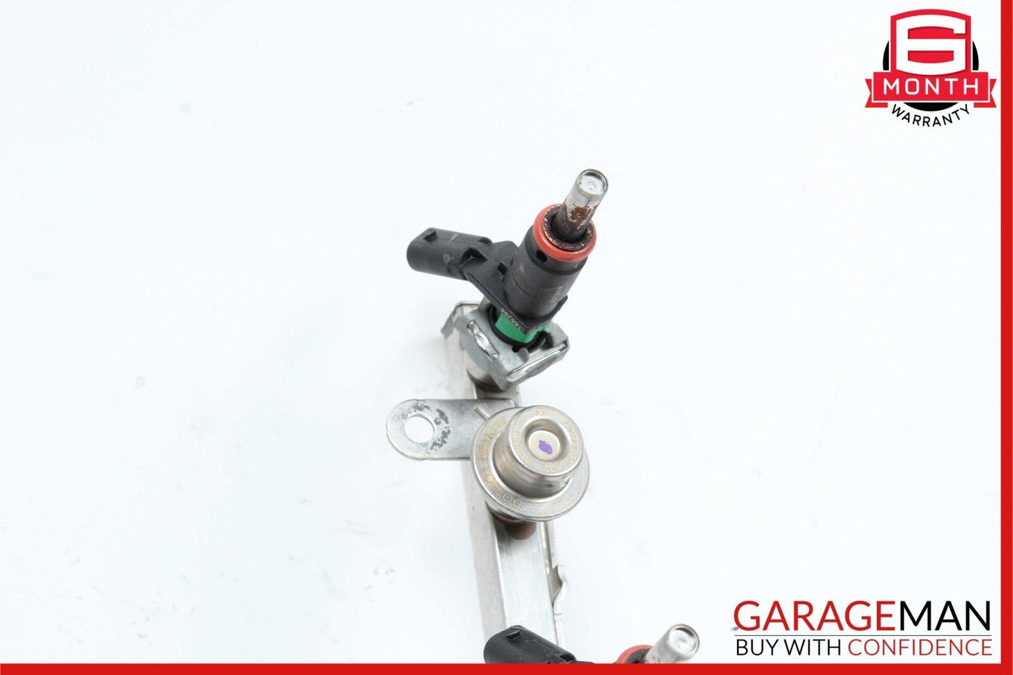 05-12 Mercedes W211 E350 C350 R350 Fuel Injector Rail w/ Fuel Injectors OEM