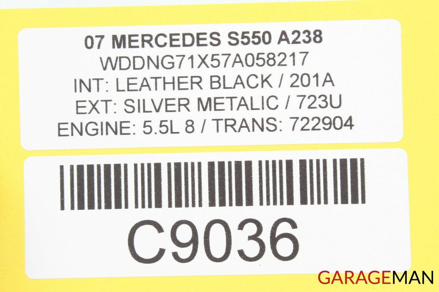 07-09 Mercedes W221 S550 S63 AMG Rear Left / Right Side Door Control Module Q2