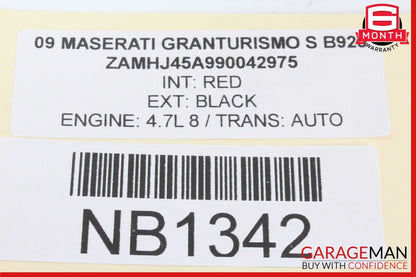 08-11 Maserati GranTurismo M145 Instrument Cluster Speedometer OEM