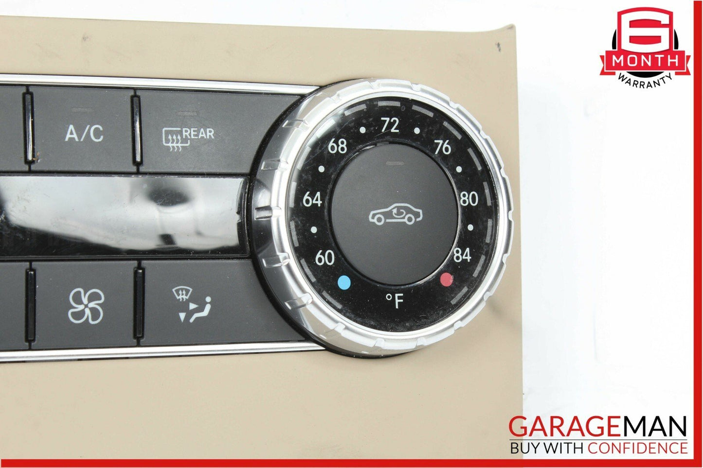12-14 Mercedes W204 C250 AC A/C Heater Climate Temperature Control Switch Beige