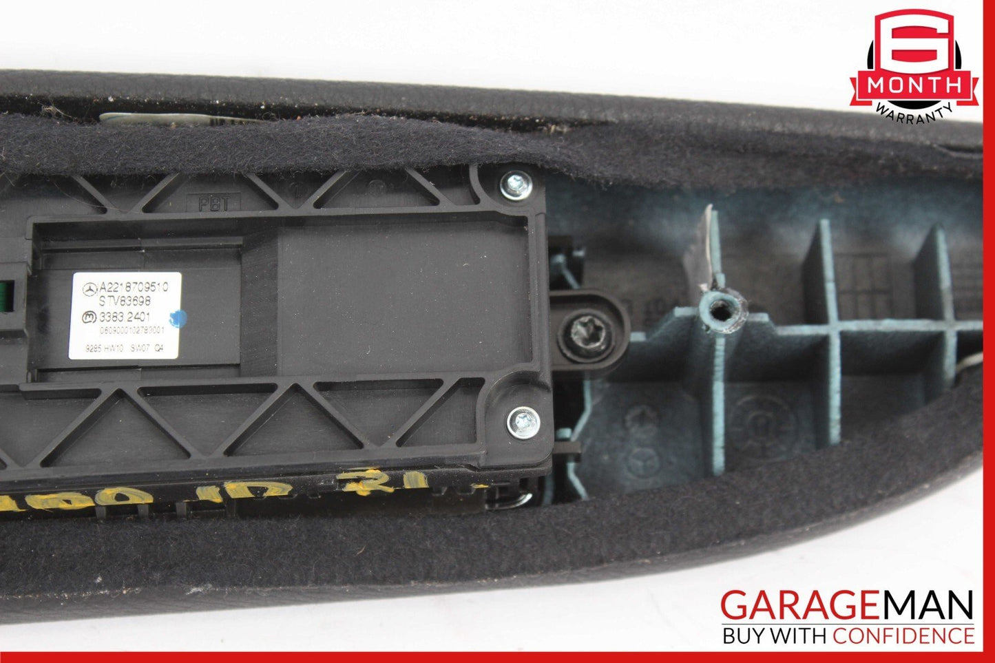 10-13 Mercedes W221 S400 S550 Rear Left Side Window Control Switch Black OEM