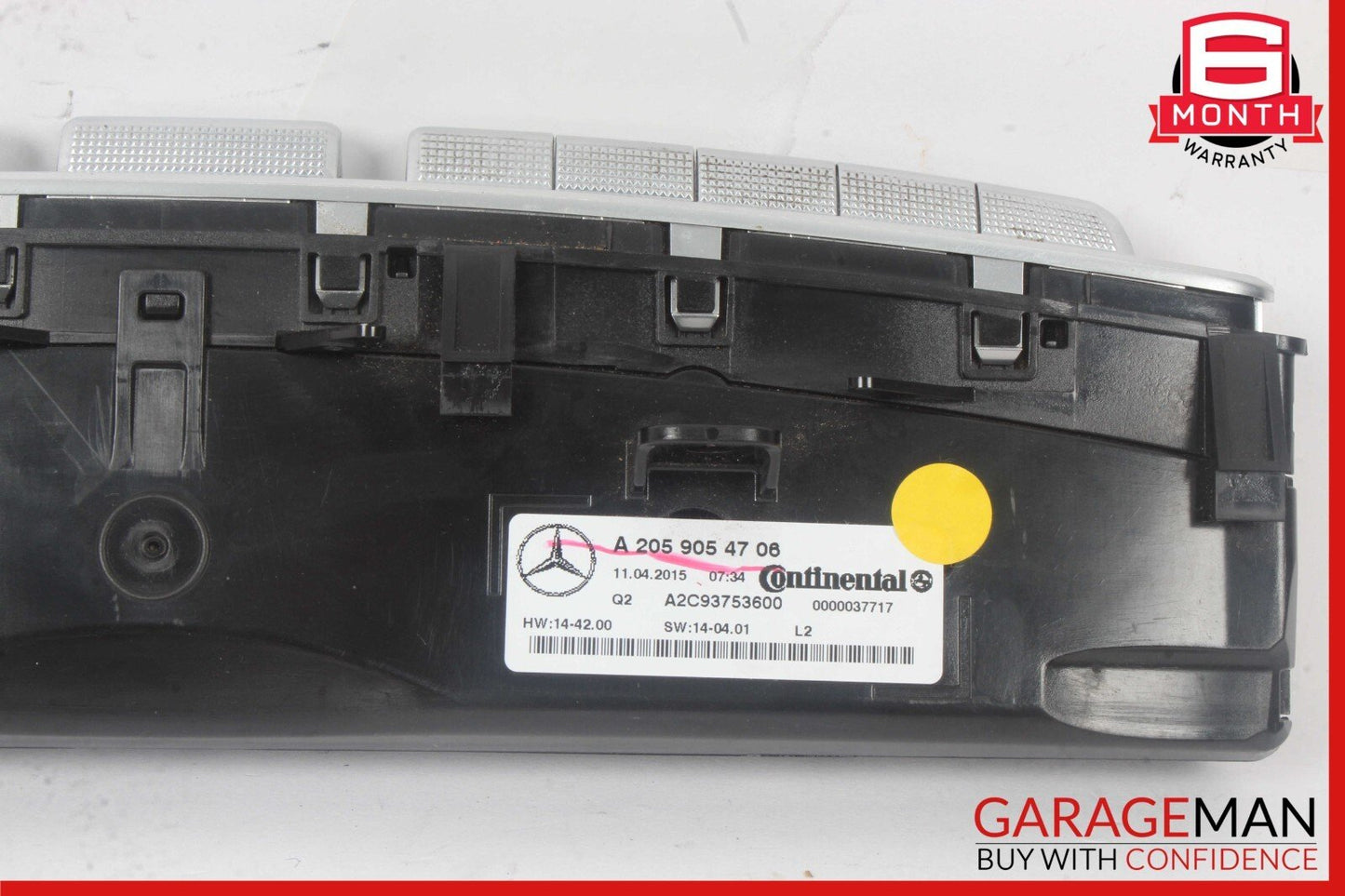 15-20 Mercedes W205 C300 C350e C400 A/C AC Heater Climate Control Switch OEM