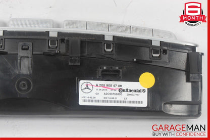 15-20 Mercedes W205 C300 C350e C400 A/C AC Heater Climate Control Switch OEM