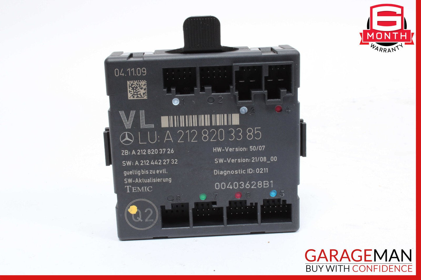 08-15 Mercedes W204 C300 C350 Front Left Side Door Control Module Unit