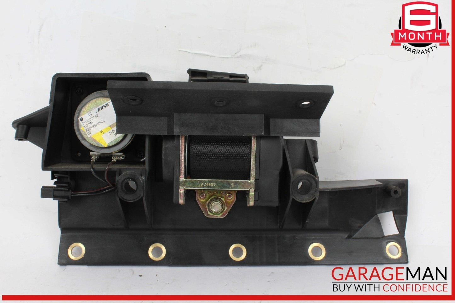03-08 Mercedes R230 SL500 Rear Right Seat Belt Retractor Luggage w/Speaker OEM