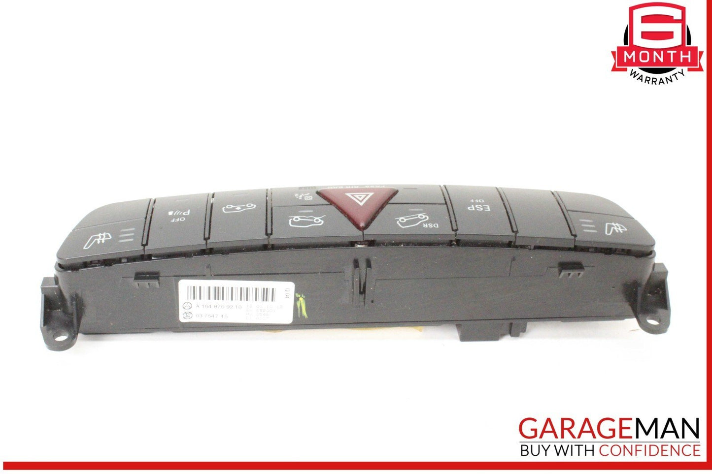 06-12 Mercedes X164 GL450 Hazard Control Switch Panel 1648709210 OEM