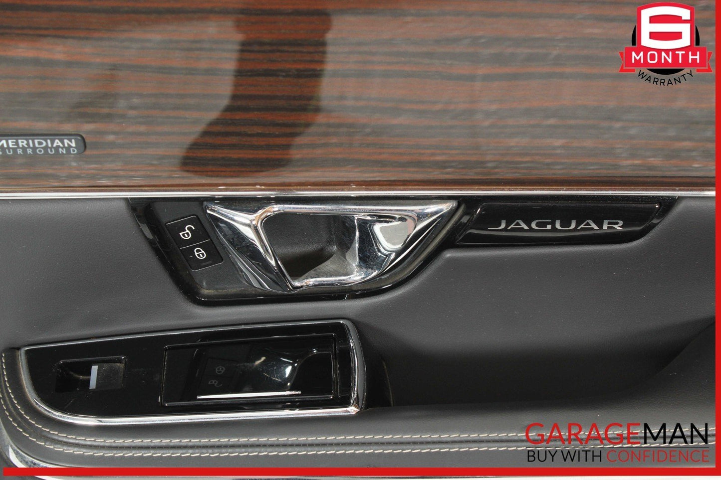 10-19 Jaguar XJ Rear Right Passenger Side Door Panel Cover Black OEM