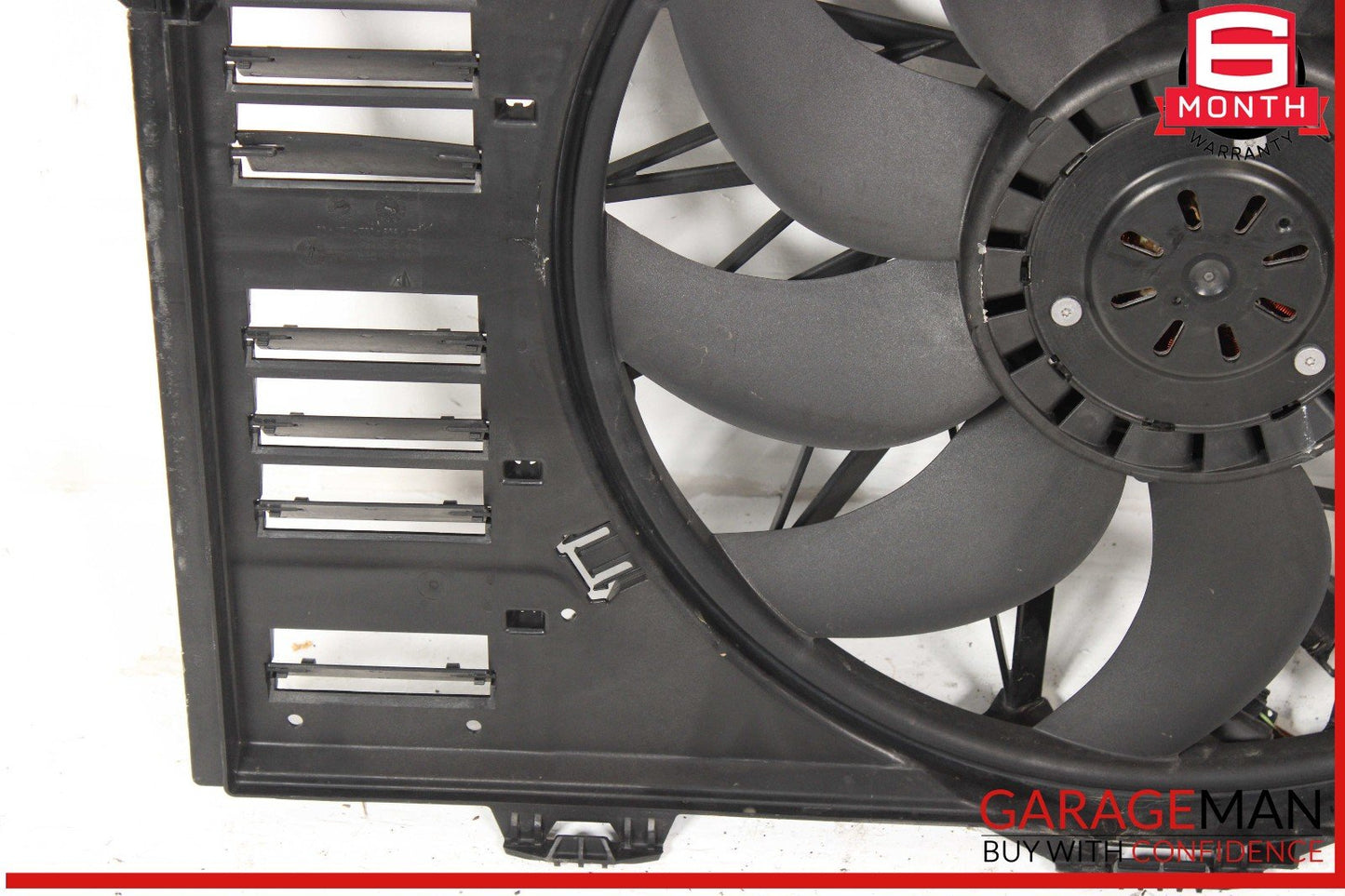 10-16 Porsche Panamera 970 Radiator Engine Electric Cooling Fan Shroud Assy OEM