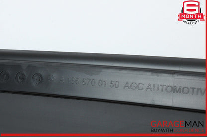 13-19 Mercedes X166 GL450 GLS550 Rear Right Side Quarter Window Glass Trim Assy