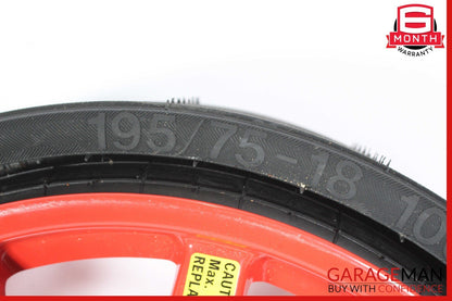 11-18 Porsche Cayenne 958 Emergency Spare Tire Wheel Rim R18 18" OEM