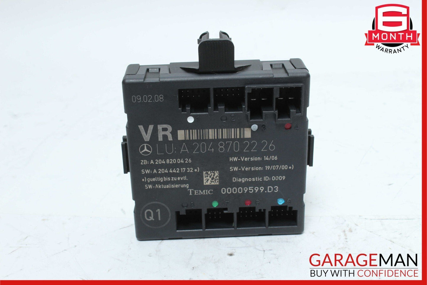 08-14 Mercedes W204 C350 Front Right Passenger Side Door Control Module Unit OEM