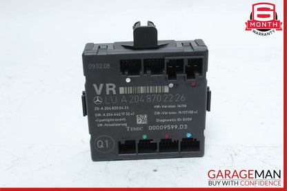 08-14 Mercedes W204 C350 Front Right Passenger Side Door Control Module Unit OEM