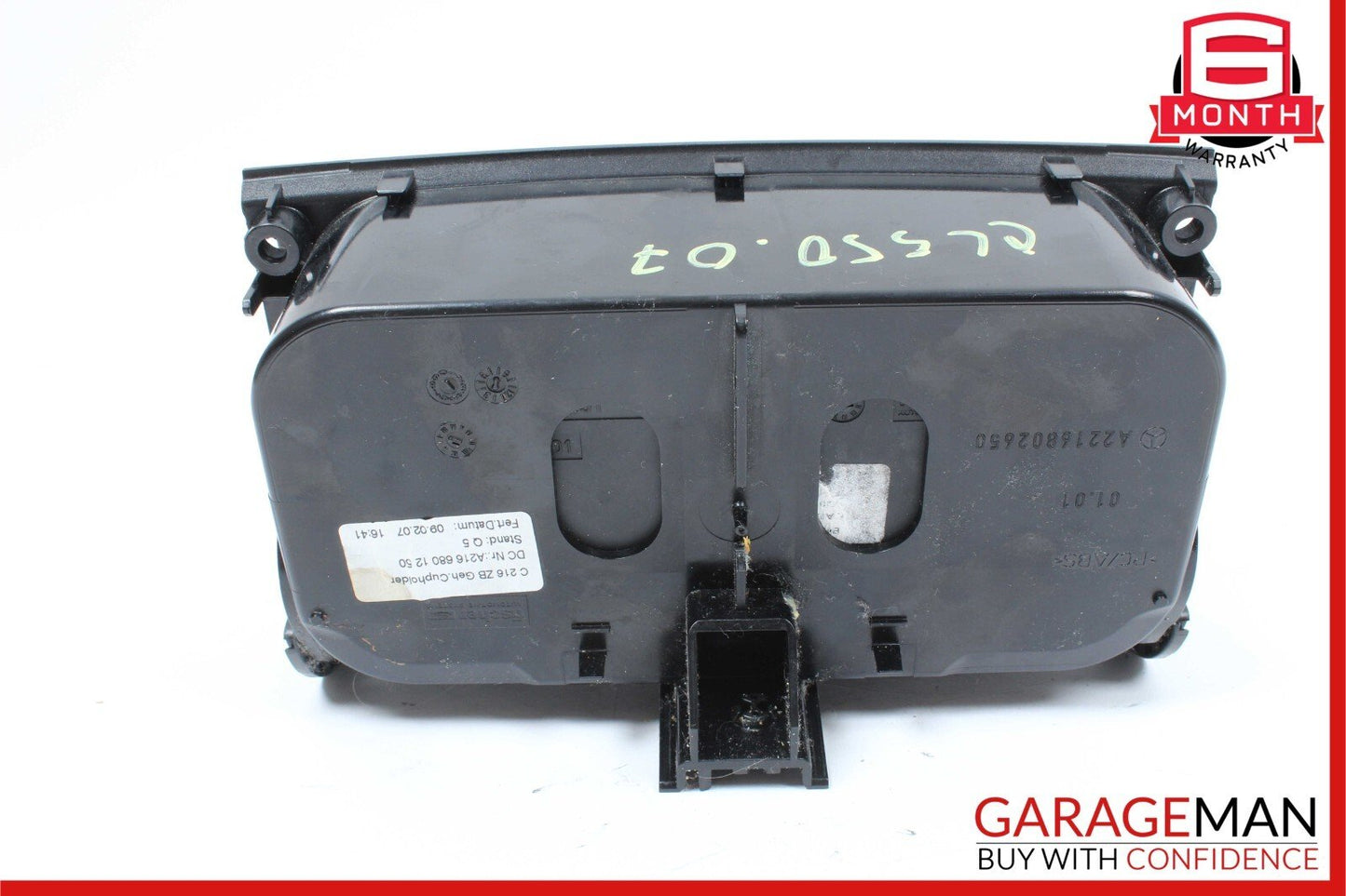 07-13 Mercedes W216 CL550 CL63 AMG Center Console Cup Holder Cover Trim Wood OEM
