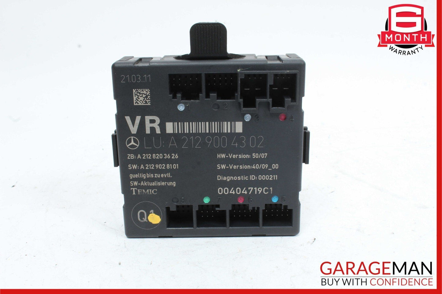08-14 Mercedes W204 C300 4MATIC Front Right Side Door Controller Module OEM