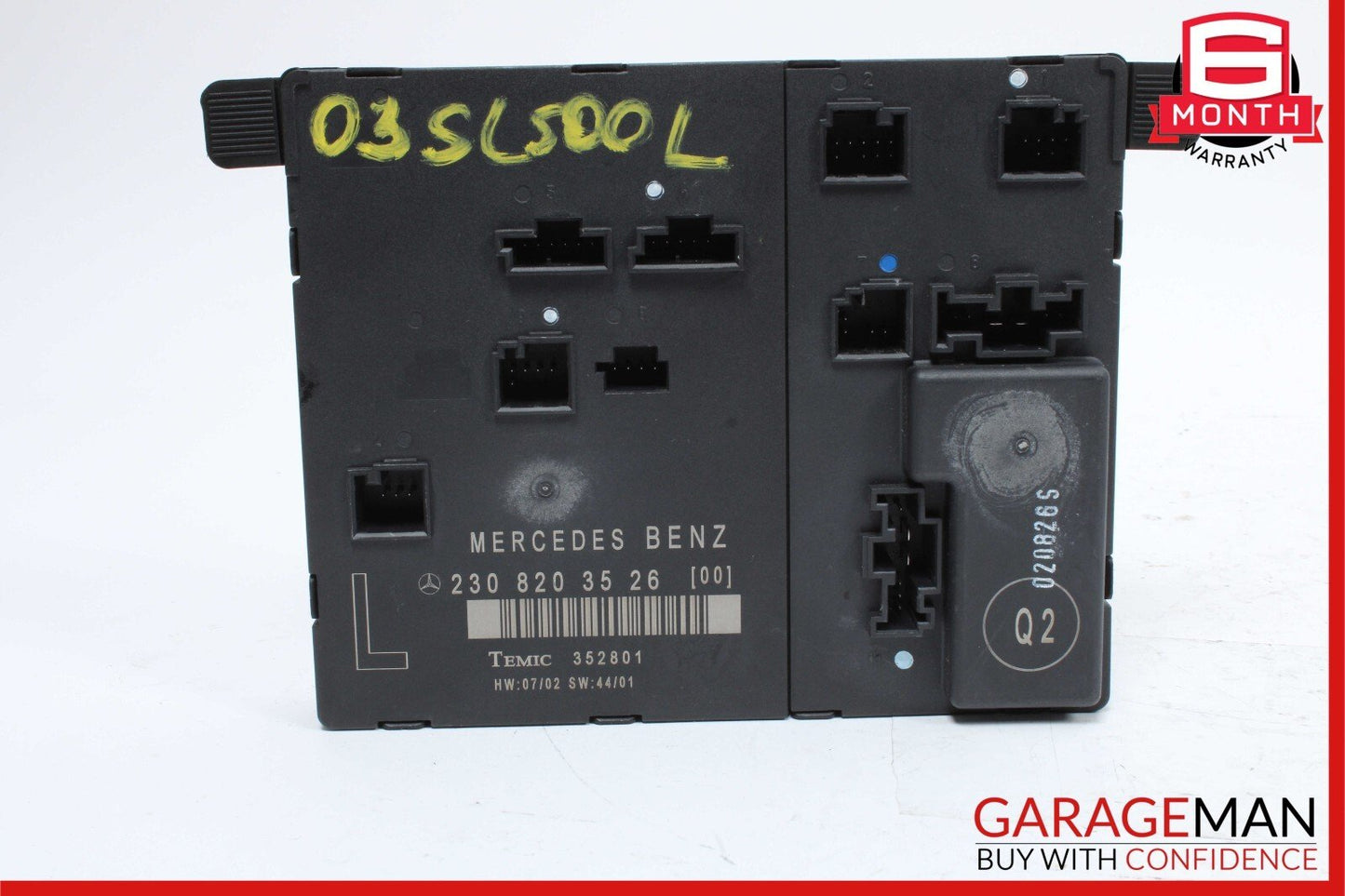 03-12 Mercedes R230 SL500 SL550 SL600 Front Left Side Door Control Module Unit