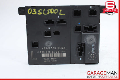 03-12 Mercedes R230 SL500 SL550 SL600 Front Left Side Door Control Module Unit