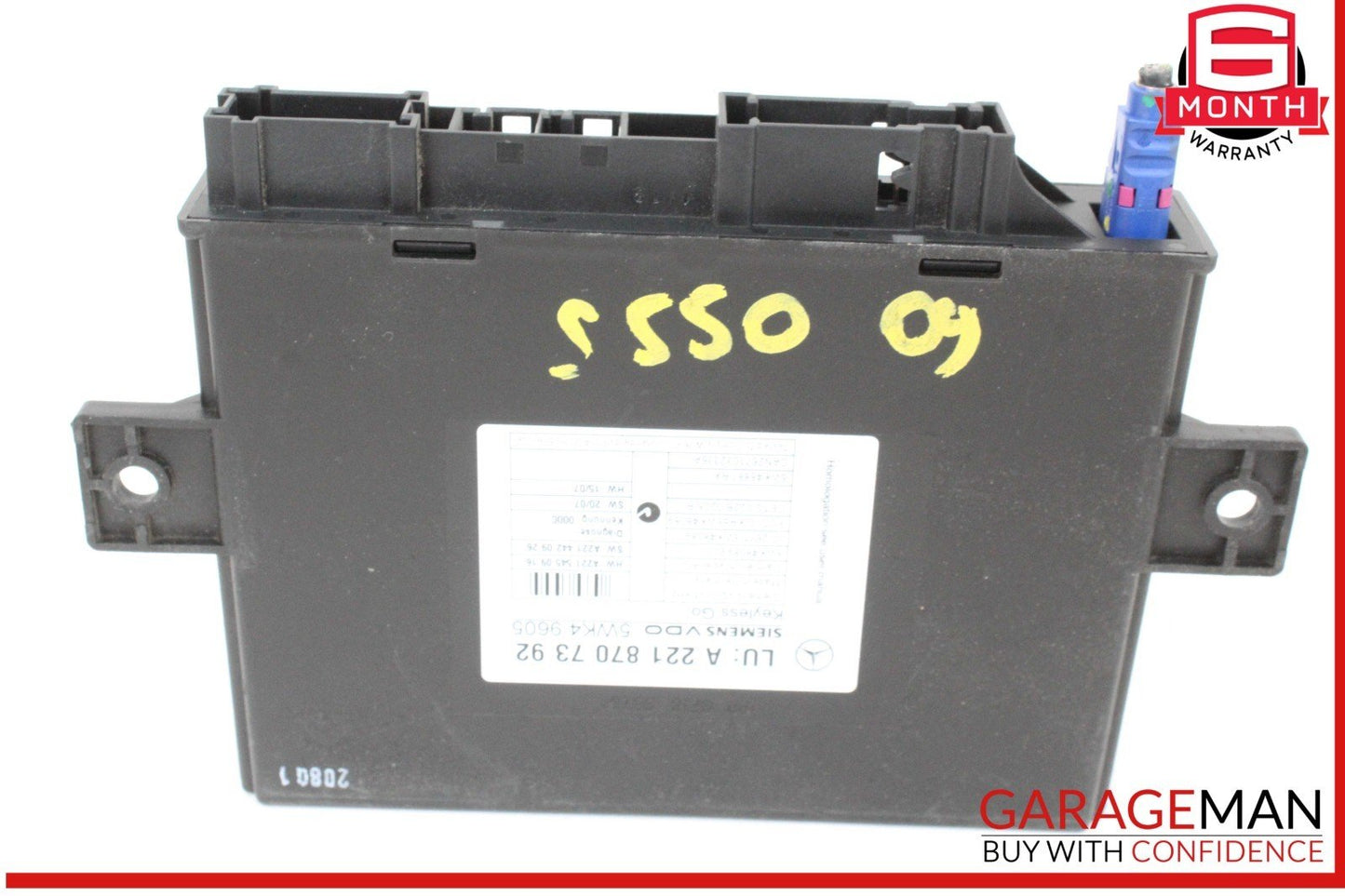 07-10 Mercedes W221 S550 S600 Keyless Go Control Module Unit 2218707392 OEM