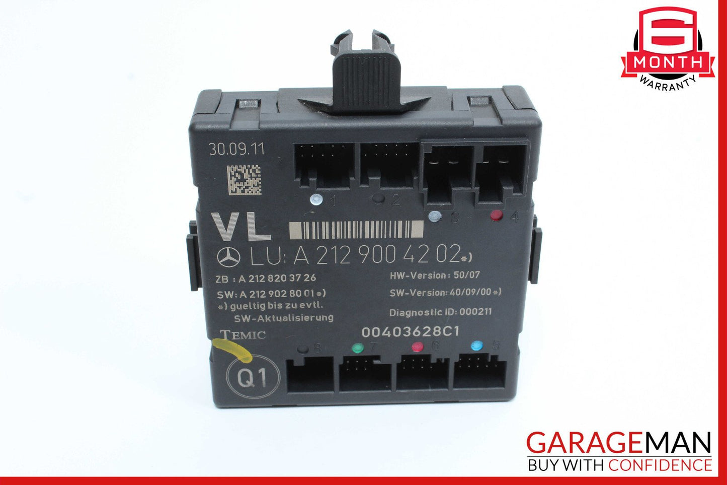 08-18 Mercedes W204 C250 SLK350 E400 Front Left Side Door Control Module OEM