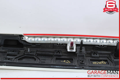 13-14 Mercedes X166 GL450 GL550 Trunk Lid Molding Trim Spoiler Wing White OEM