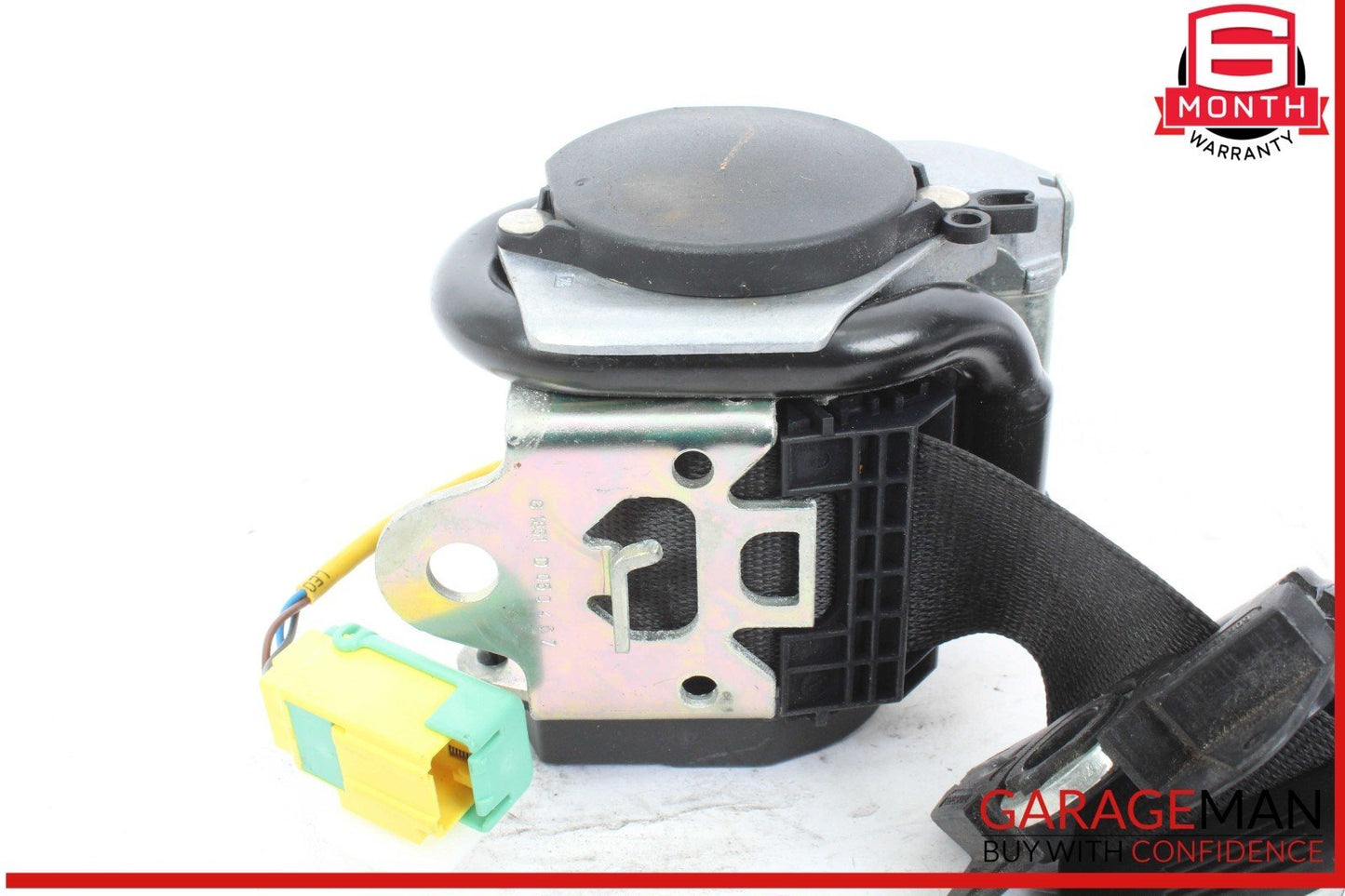 03-06 Porsche Cayenne 955 Rear Left Driver Side Seat Belt Seatbelt Black OEM