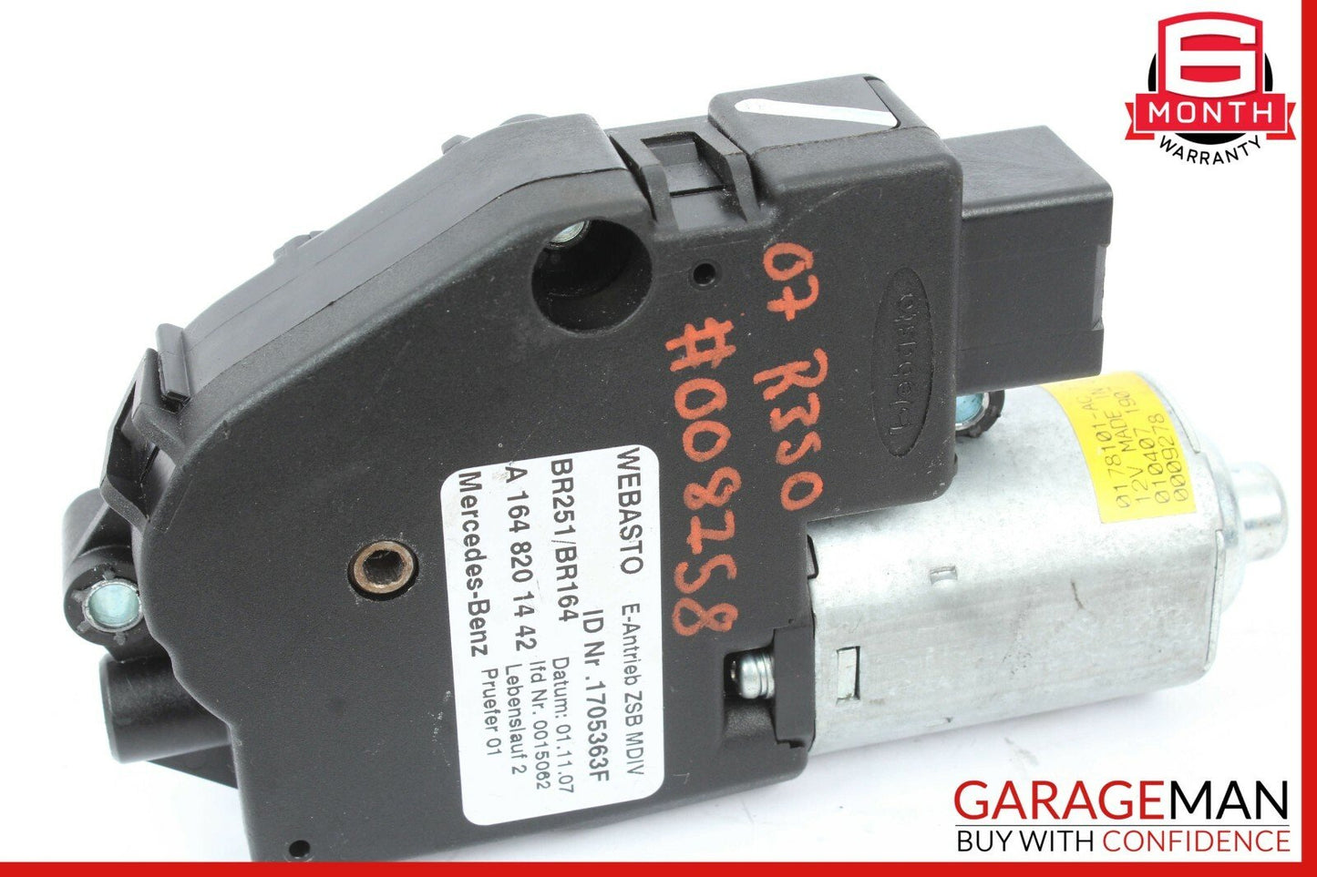 06-12 Mercedes W251 R350 ML550 Panoramic Sunroof Sun Roof Motor 1648201442 OEM