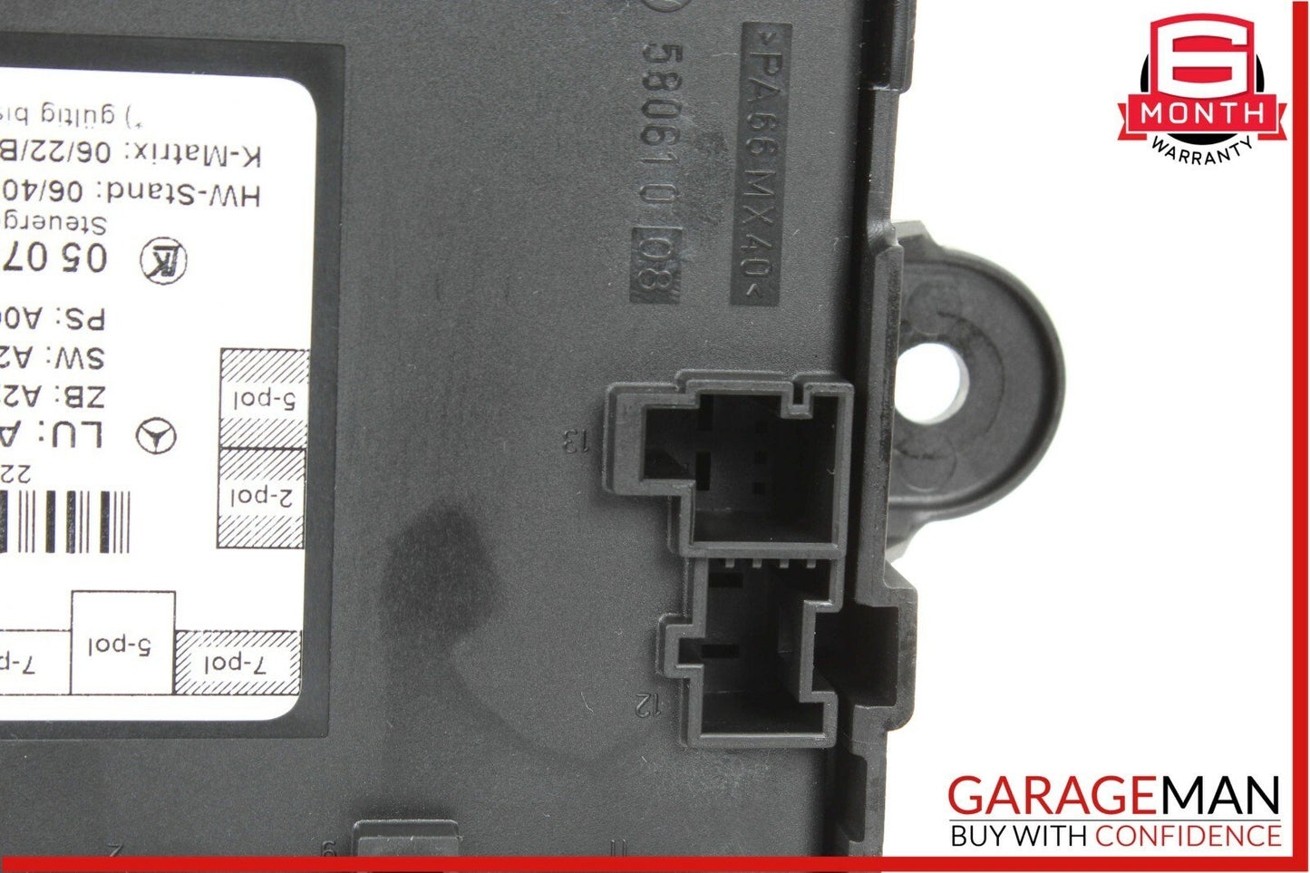 07-13 Mercedes W221 S550 S63 AMG Rear Right / Left Side Door Control Module Unit