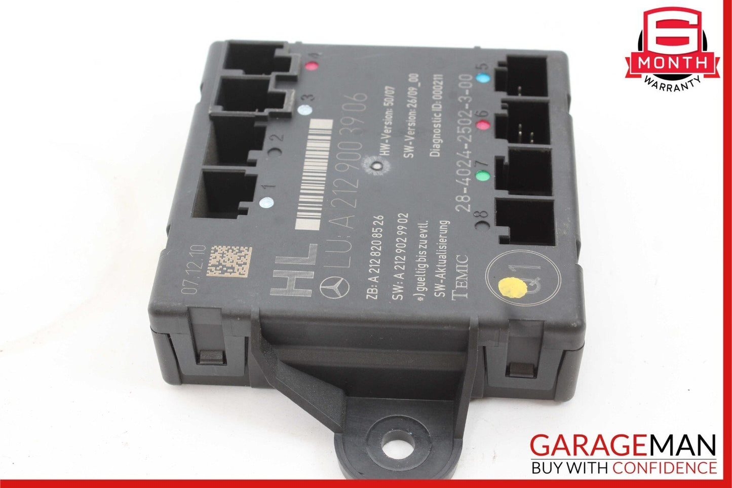 08-18 Mercedes W212 E350 C300 CLS550 Rear Left Side Door Control Module OEM