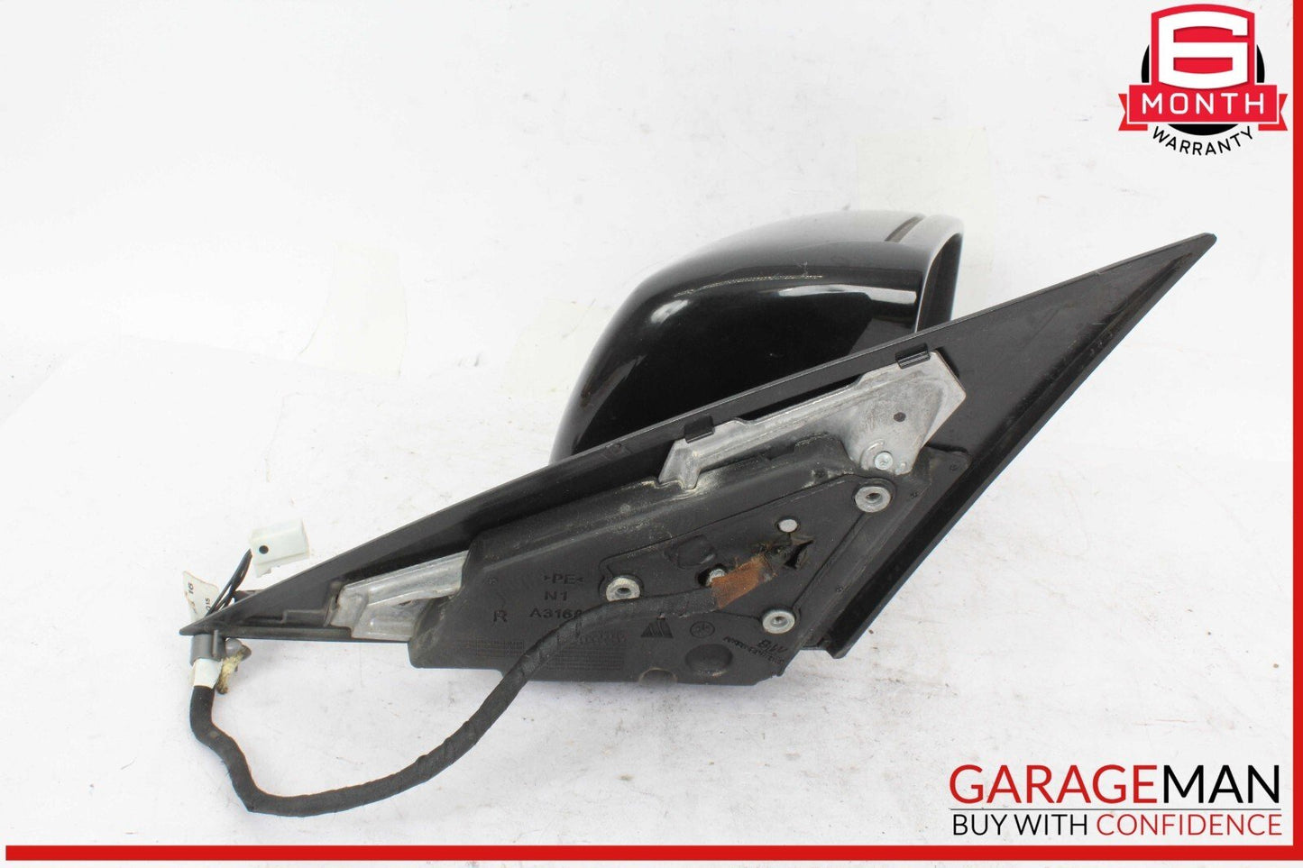 10-11 Mercedes W204 C300 C350 Front Right Side Rear View Door Mirror Black OEM