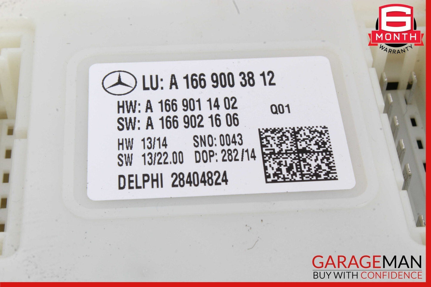 12-19 Mercedes W166 ML400 GLS550 Rear Relay Fuse Box SAM Module 1669003812 OEM
