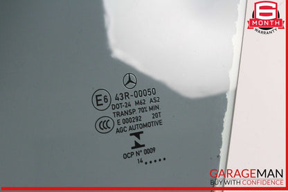 14-18 Mercedes W117 CLA250 Front Left Driver Side Door Window Glass OEM
