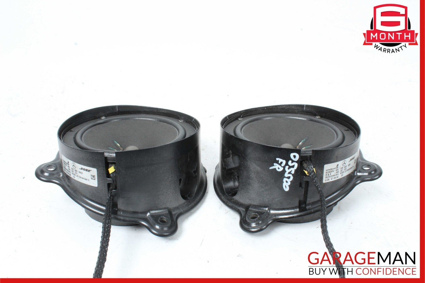 00-06 Mercedes W220 S500 Front Left & Right Side Door Sound Speaker Speakers Set