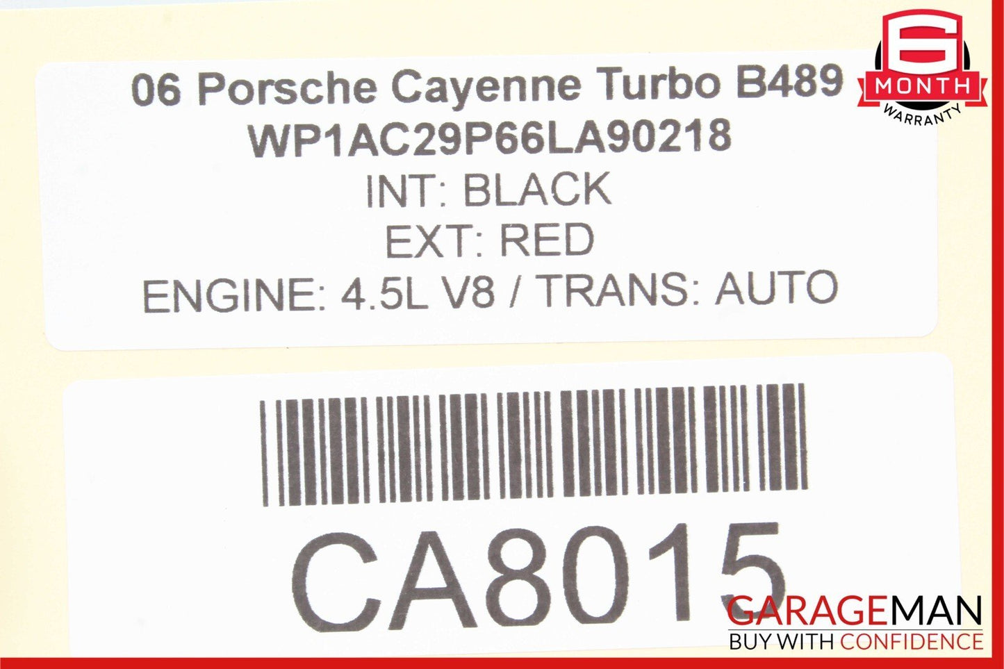 03-10 Porsche Cayenne Turbo 955 957 Weight Sensor Control Module Unit OEM
