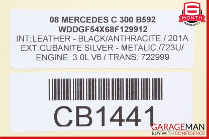 08-18 Mercedes W204 C300 GLK350 C250 Rear Right Side Door Control Module OEM