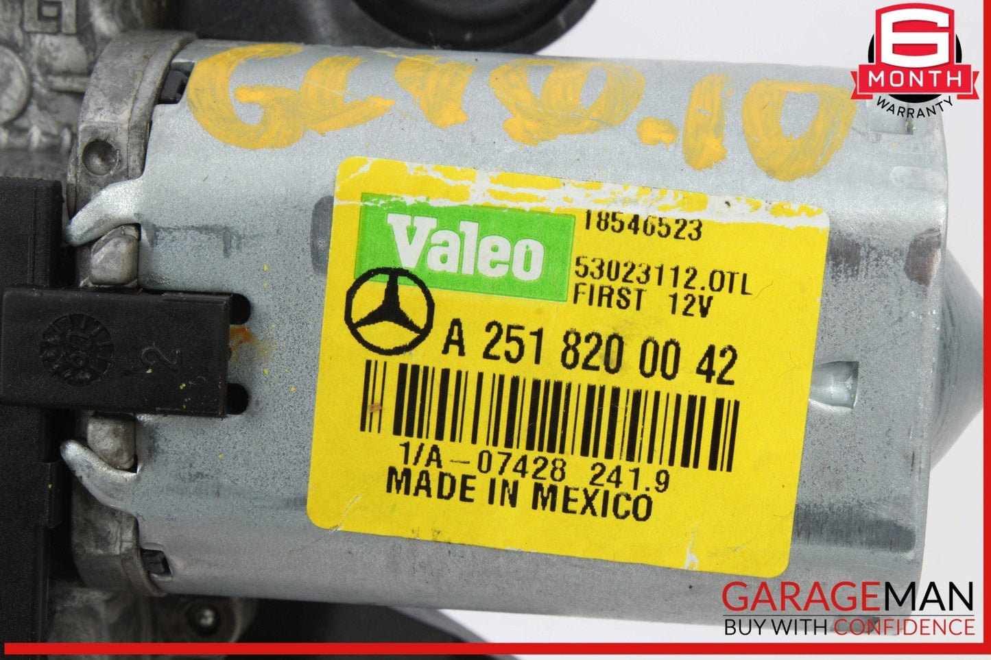 06-19 Mercedes X164 GL450 R350 ML350 Rear Glass Windshield Wiper Motor OEM