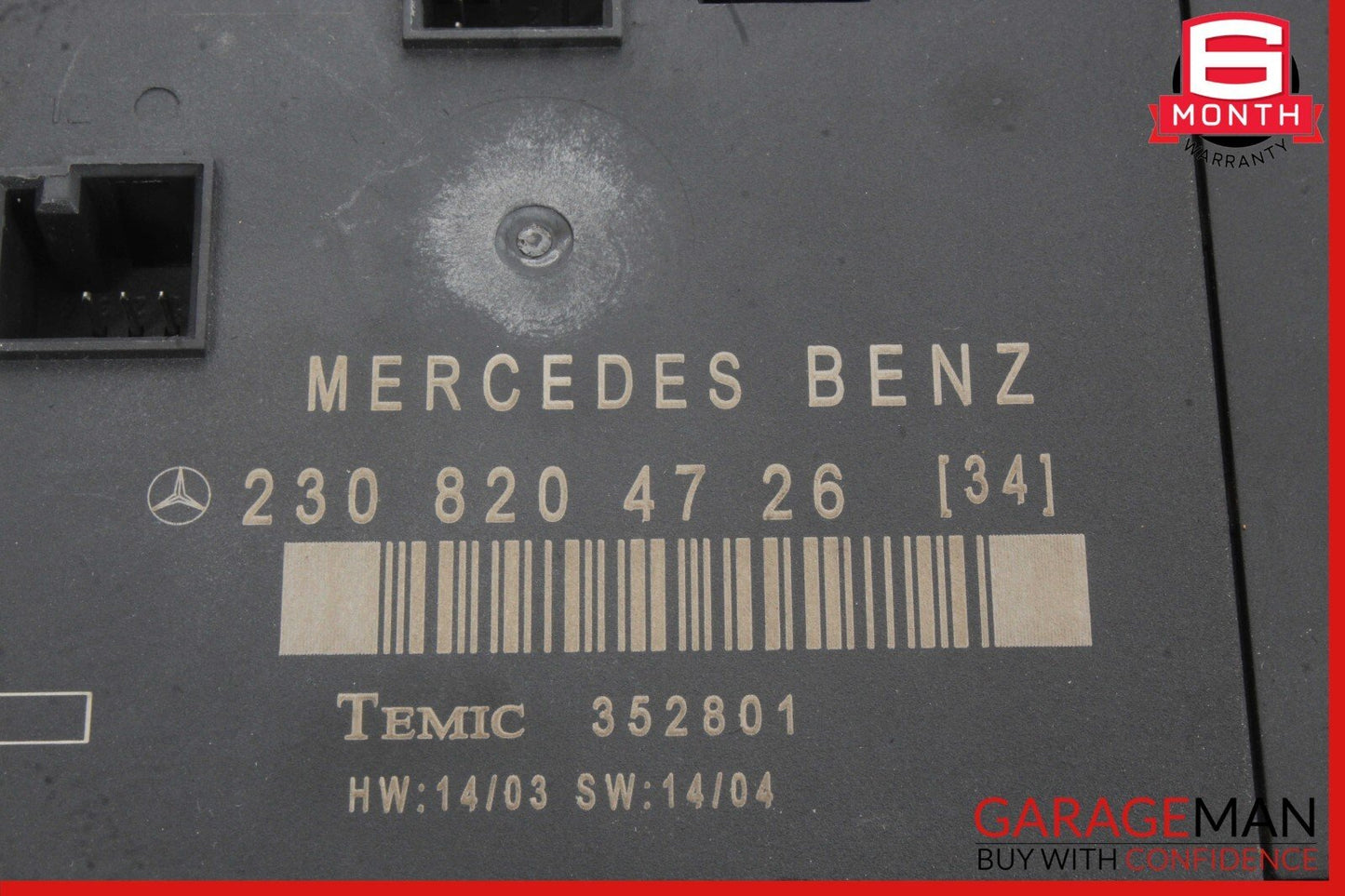 03-12 Mercedes R230 SL500 SL550 Front Left Door Control Module 2308200126 OEM