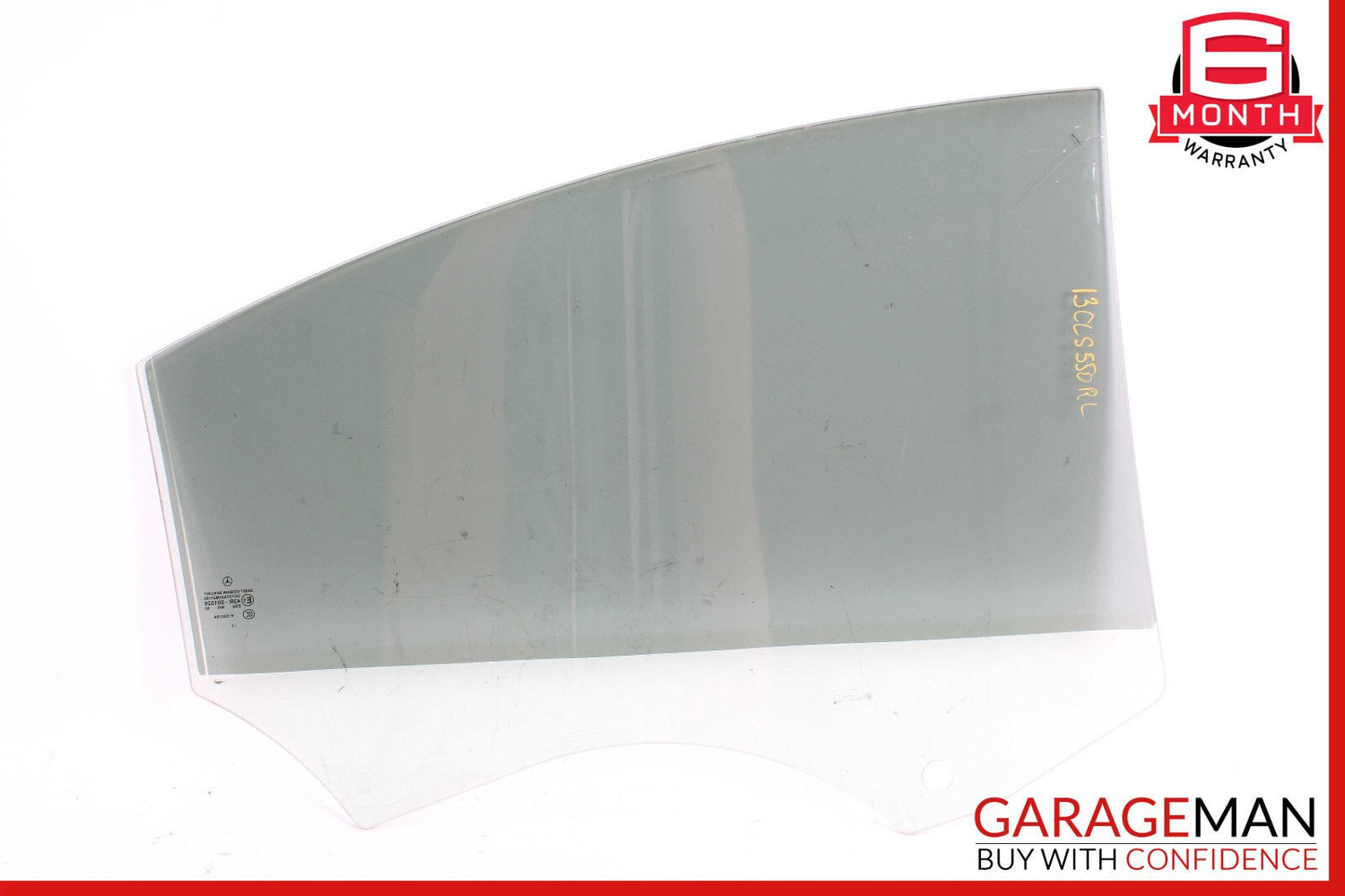 12-18 Mercedes W218 CLS550 CLS63 AMG Rear Left Driver Side Door Window Glass OEM