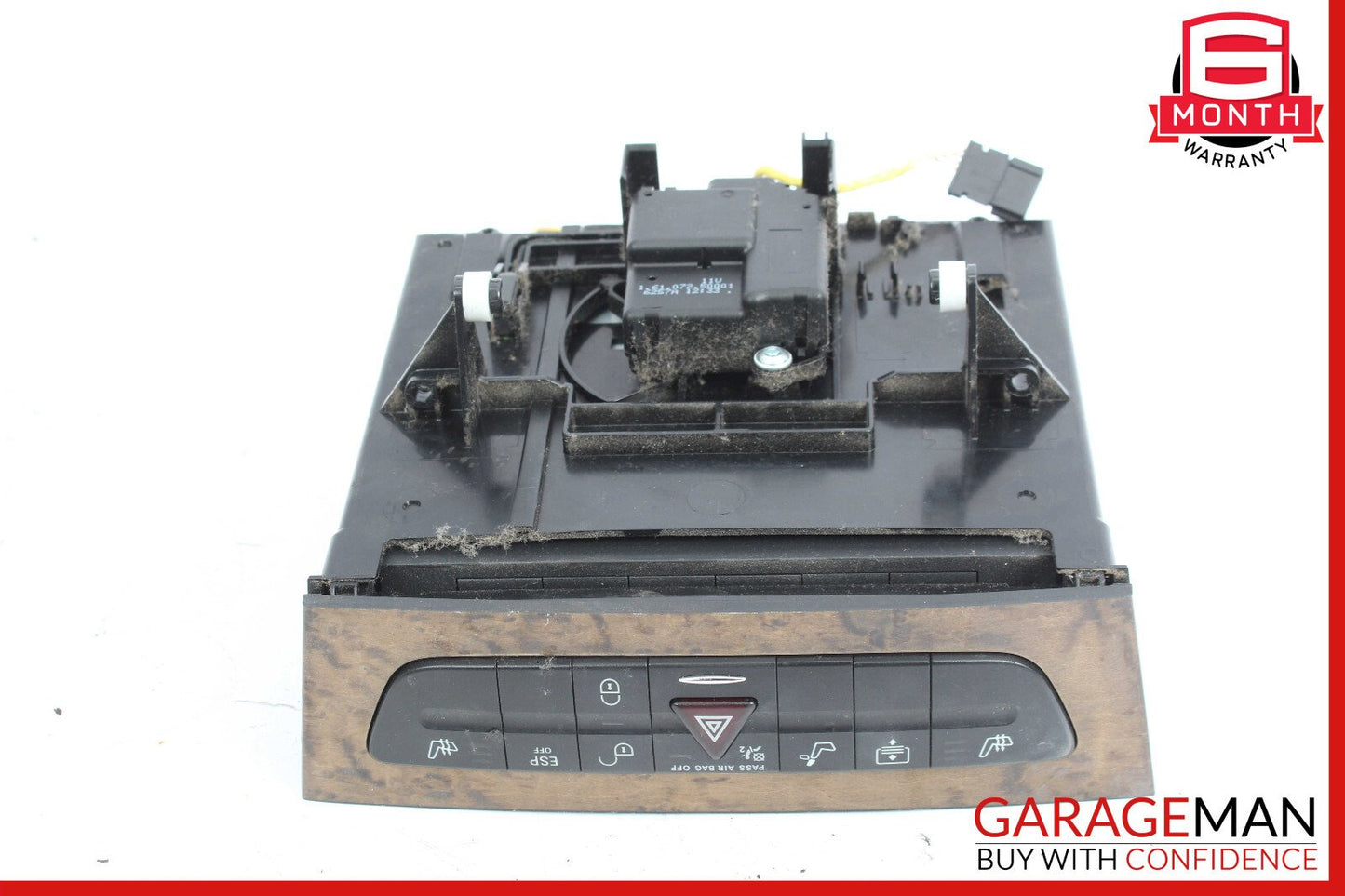 07-09 Mercedes W211 E350 E550 Hazard Light Door Lock Switch Panel Control Wood