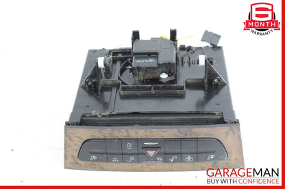 07-09 Mercedes W211 E350 E550 Hazard Light Door Lock Switch Panel Control Wood
