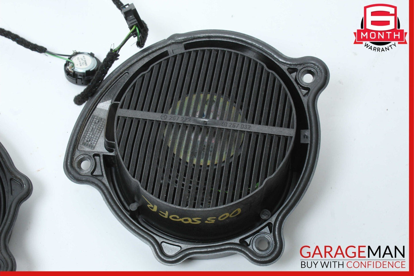 00-06 Mercedes W220 S500 Front Left & Right Side Door Sound Speaker Speakers Set