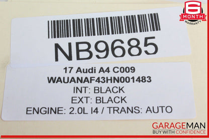 17-24 Audi A4 Quattro Rear Left Driver Side Window Regulator Motor OEM