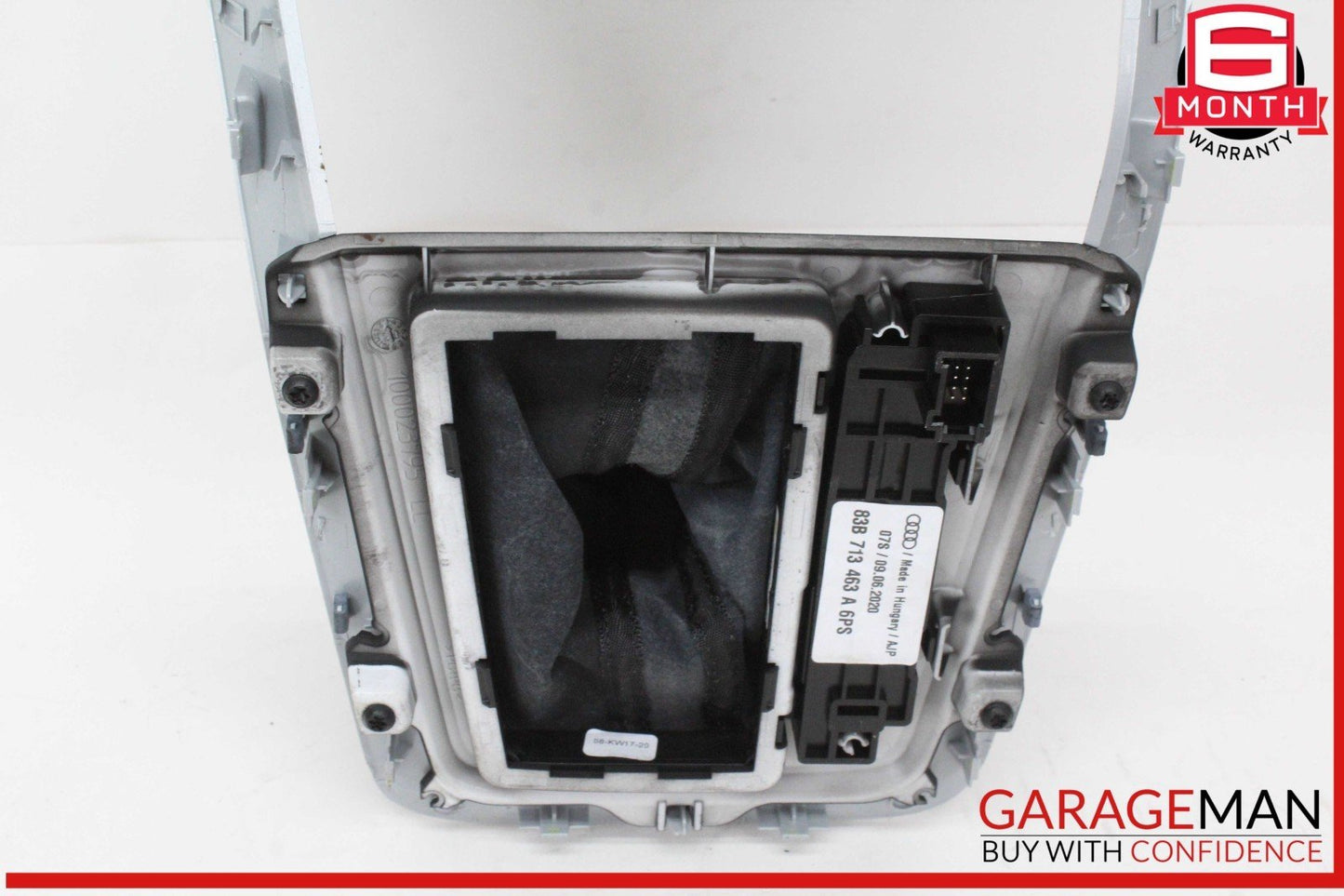 19-24 Audi Q3 Front Center Console Gear Shifter Knob Boot w/ Trim & Switches OEM