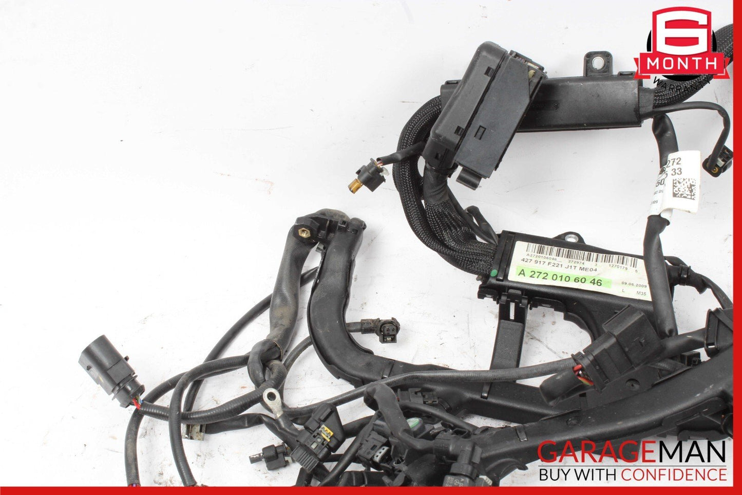 10-13 Mercedes W221 S400 Hybrid Engine Motor Wiring Harness 2720106046